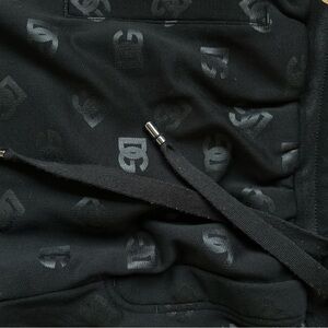 Men’s Dolce & Gabbana All-Over Logo Print Black Sweatpants